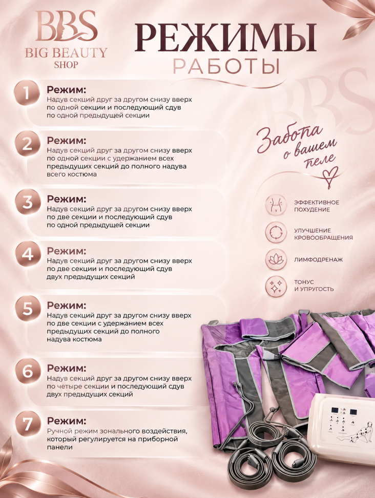 WR08 аппарат прессотерапии (40 каналов)